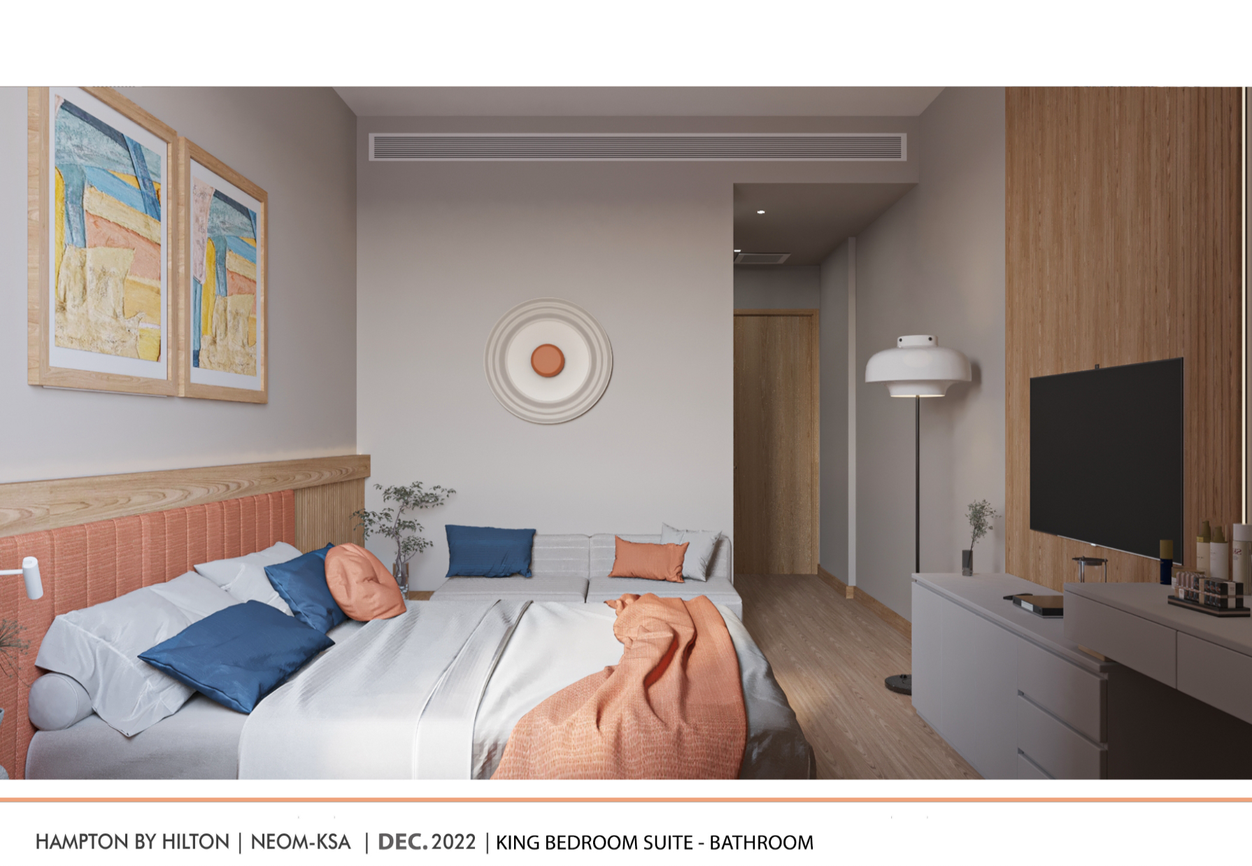 Hampton By Hilton Riyadh bedroom 1